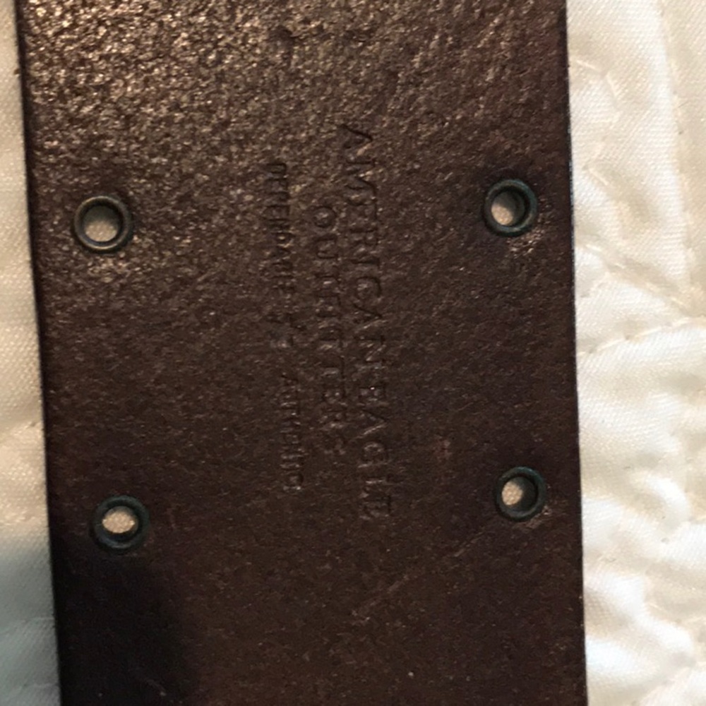 American Eagle Brown leather belt small excellent - Picture 3 of 7